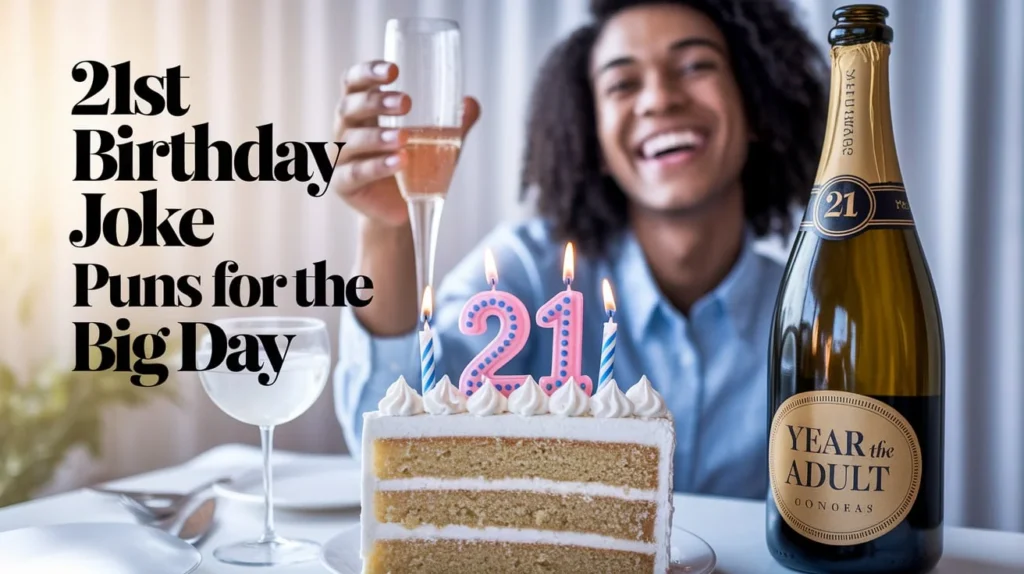 21st birthday joke puns for the big day