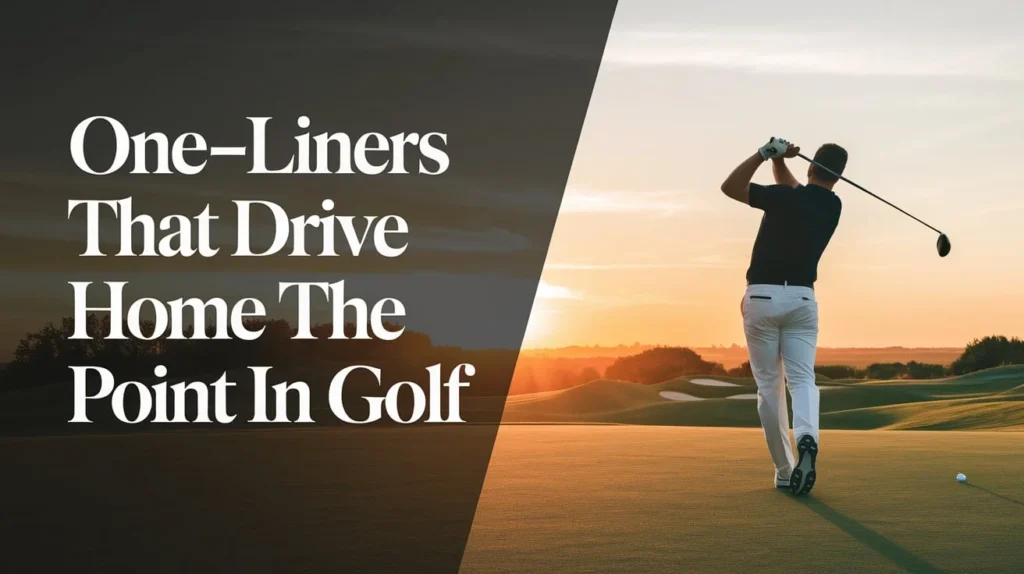 One-liners That Drive Home the Point in Golf