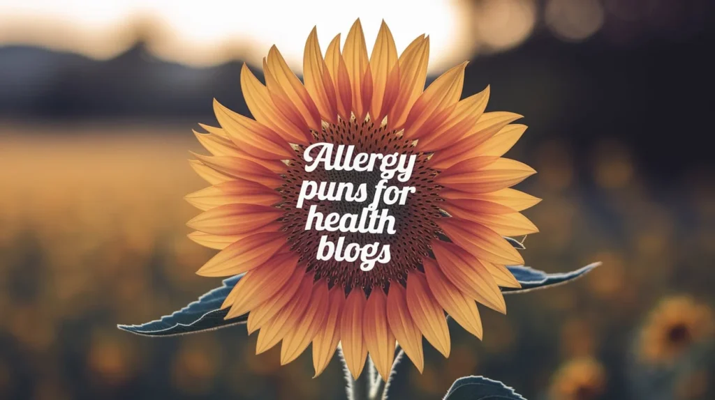 Allergy puns for health blogs