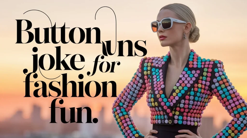 Button Joke Puns for Fashion Fun