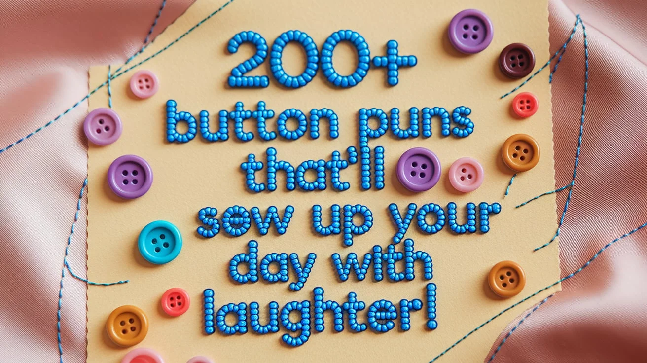 Button Puns That’ll Sew Up Your Day with Laughter