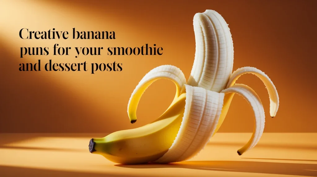 Creative Banana Puns for Your Smoothie and Dessert Posts