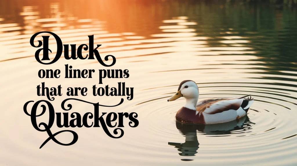 Duck One Liner Puns That Are Totally Quackers