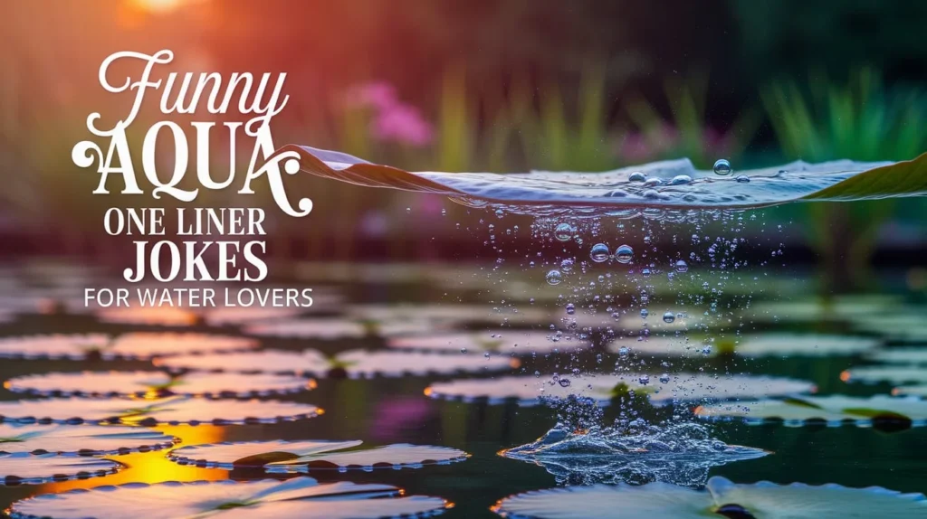 Funny Aqua One Liner Jokes for Water Lovers