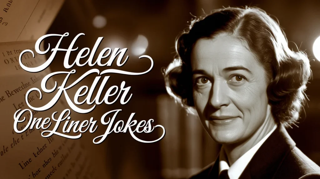 Helen Keller One Liner Jokes