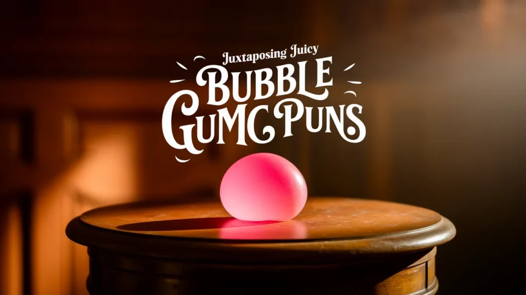 Juxtaposing Juicy Bubble Gum Puns