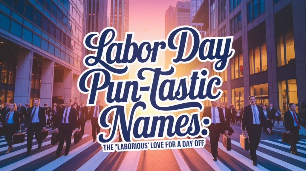 Labor Day Pun-tastic Names: The โLaboriousโ Love for a Day Off