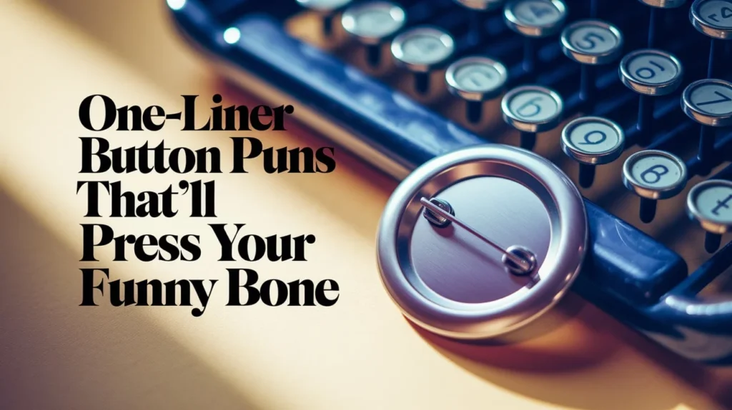 One-Liner Button Puns That’ll Press Your Funny Bone