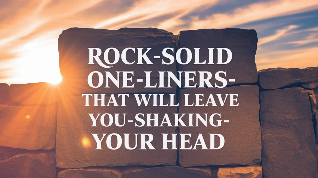 Rock Solid One-Liners That Will Leave