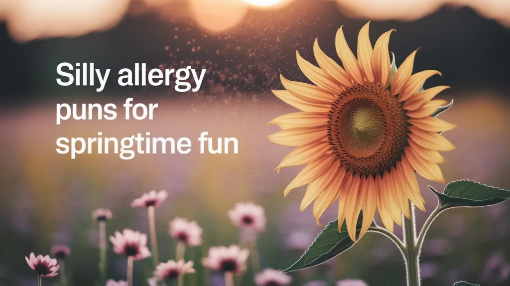 Silly allergy puns for springtime fun