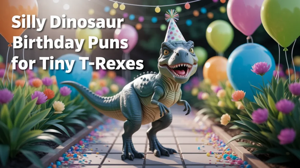 Silly Dinosaur Birthday Puns for Tiny T-Rexes