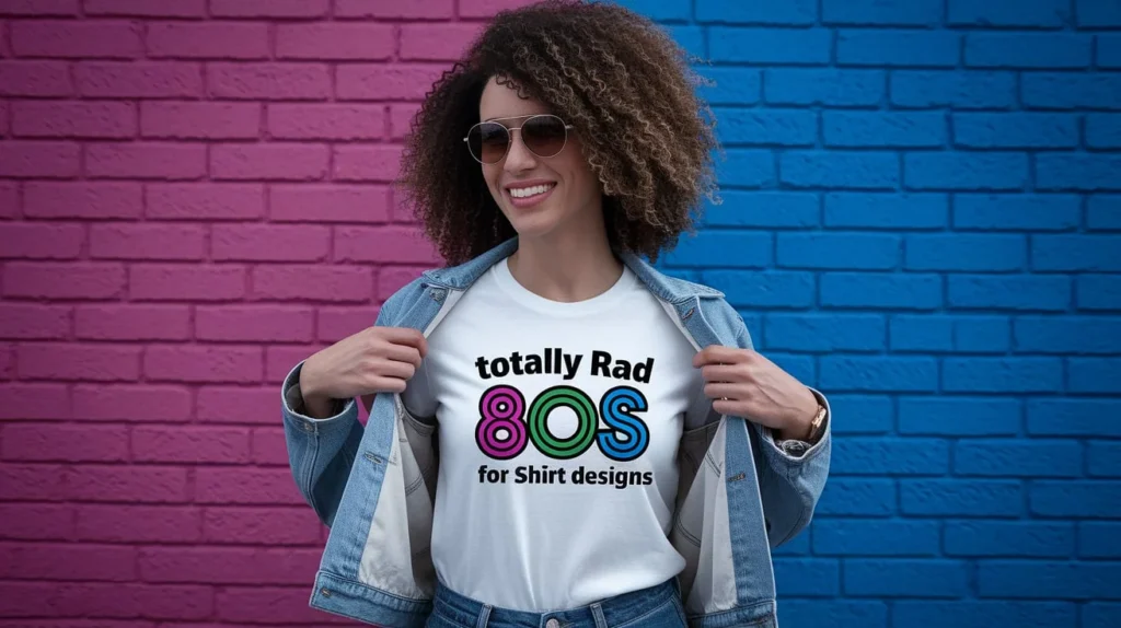 Totally rad 80s puns for t-shirt designs