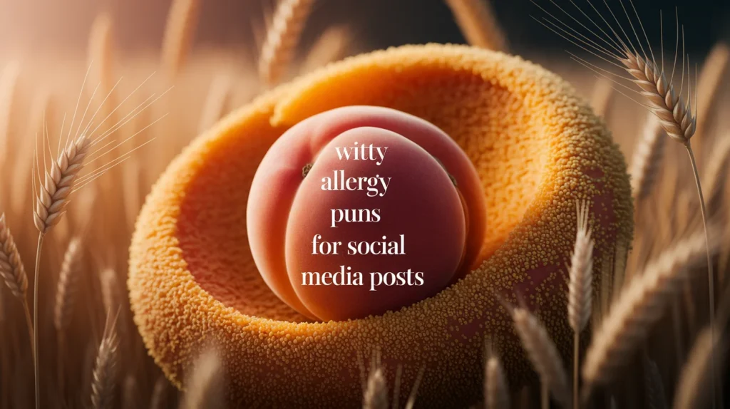Witty allergy puns for social media posts