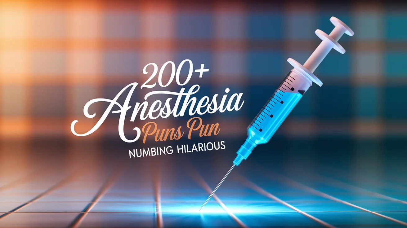 Anesthesia Puns Numbing Hilarious