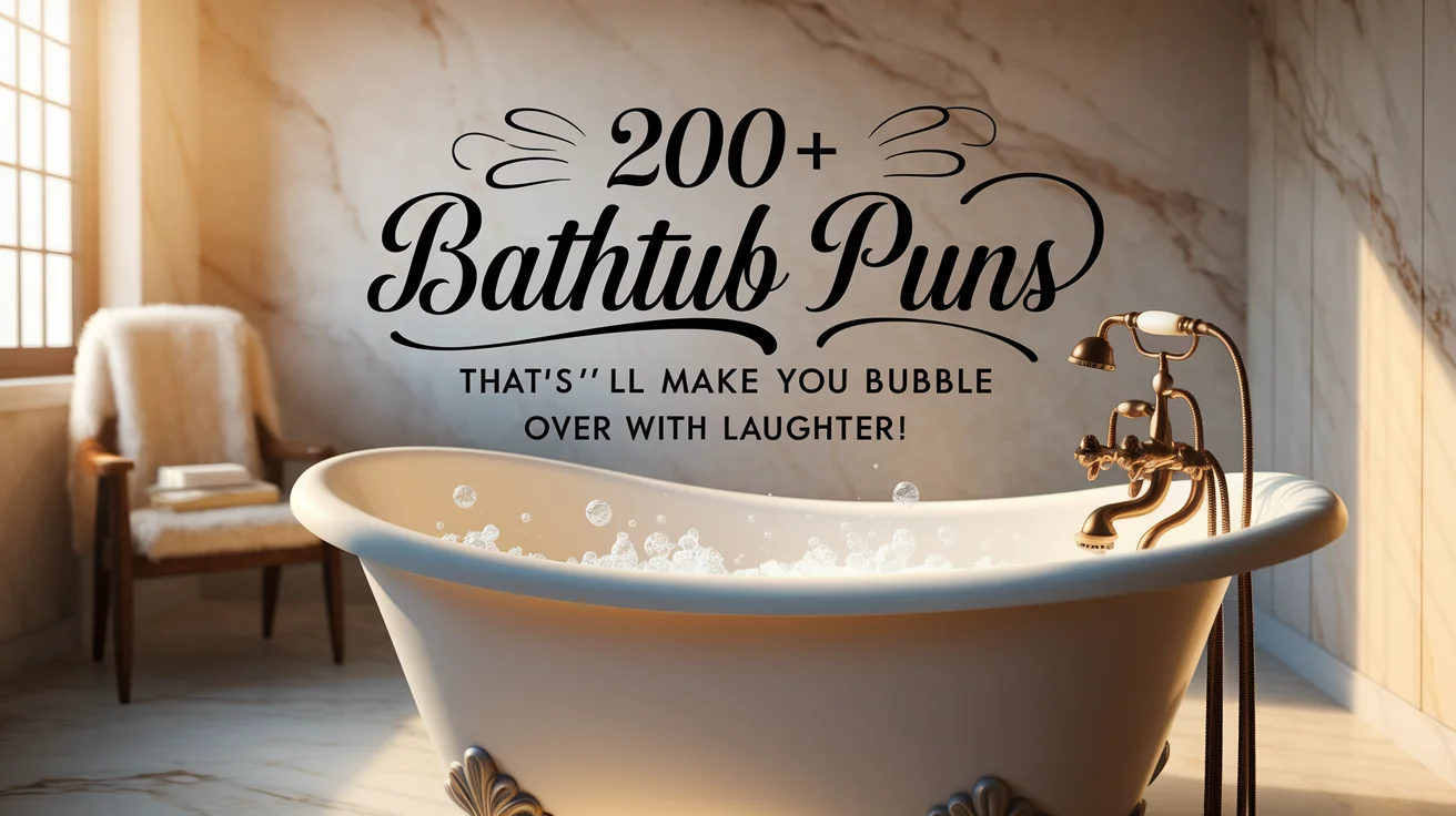 Bathtub Puns That’ll Make You Bubble
