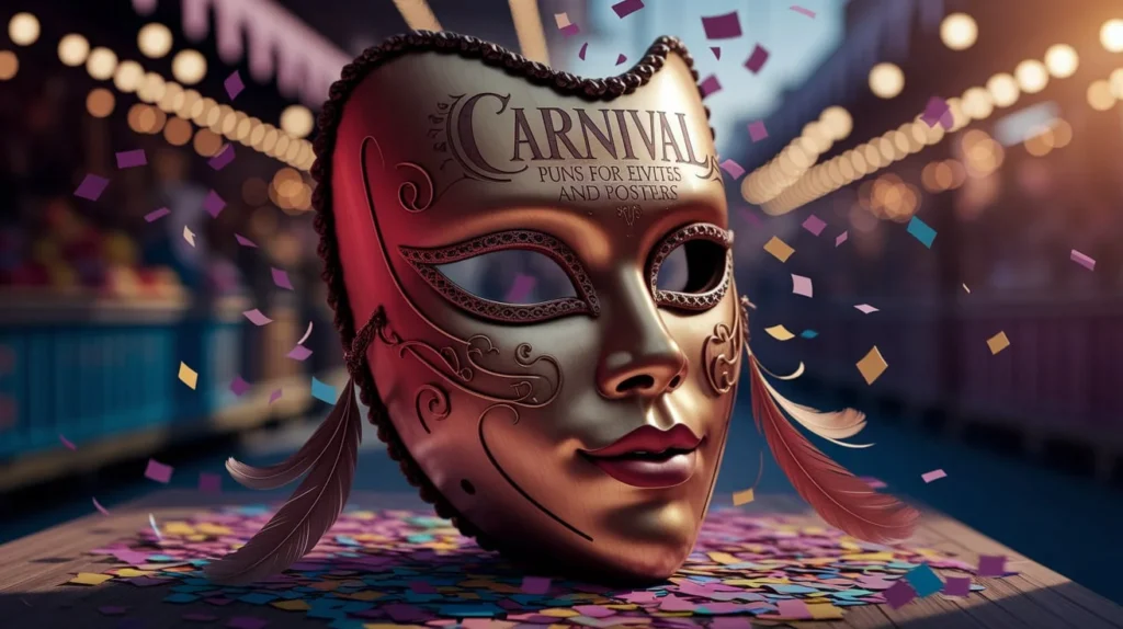 Carnival puns for event invites and posters