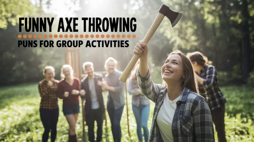 Funny Axe Throwing Puns for Group Activities