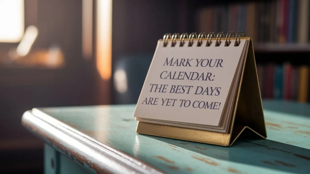Mark Your Calendar: The Best Days Are Yet to Come!