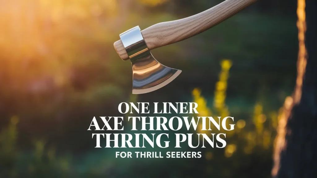 One Liner Axe Throwing Puns for Thrill Seekers