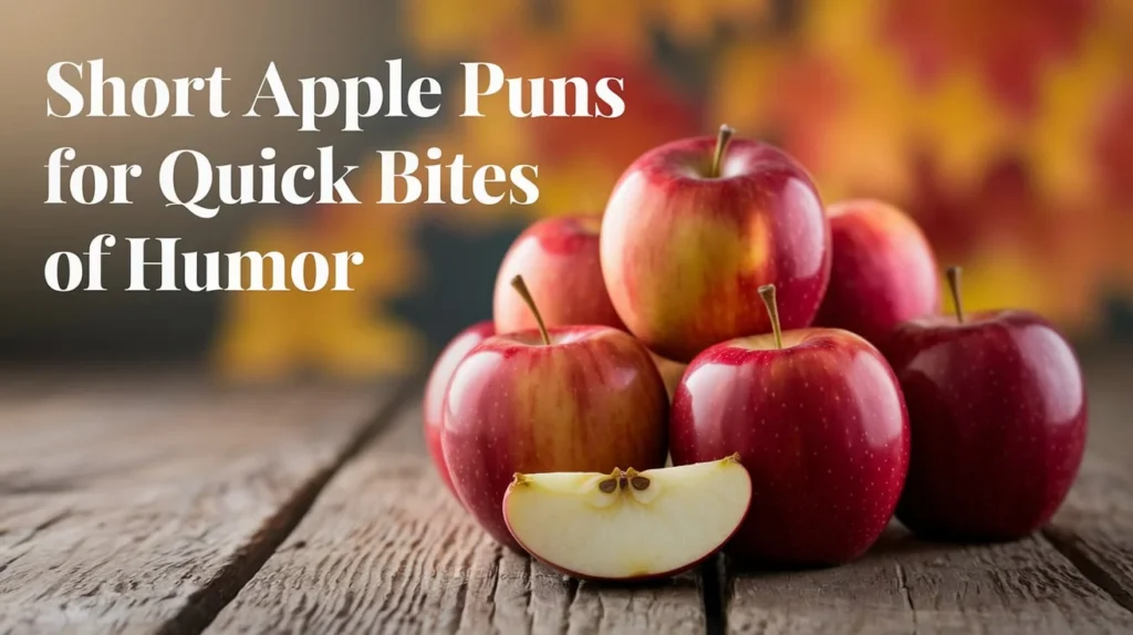 Short Apple Puns for Quick Bites of Humor