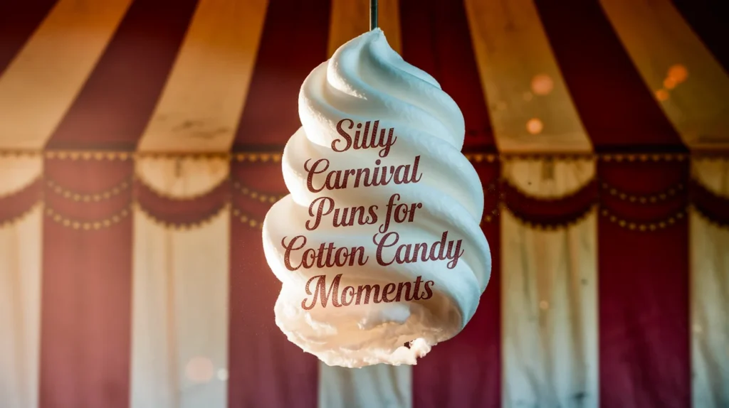 Silly carnival puns for cotton candy moments