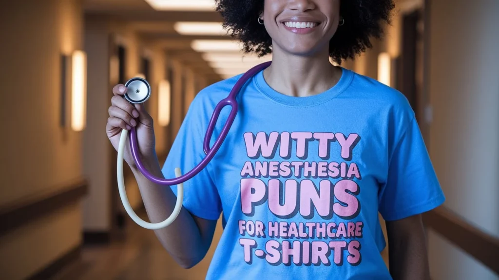 Witty anesthesia puns for healthcare T-shirts