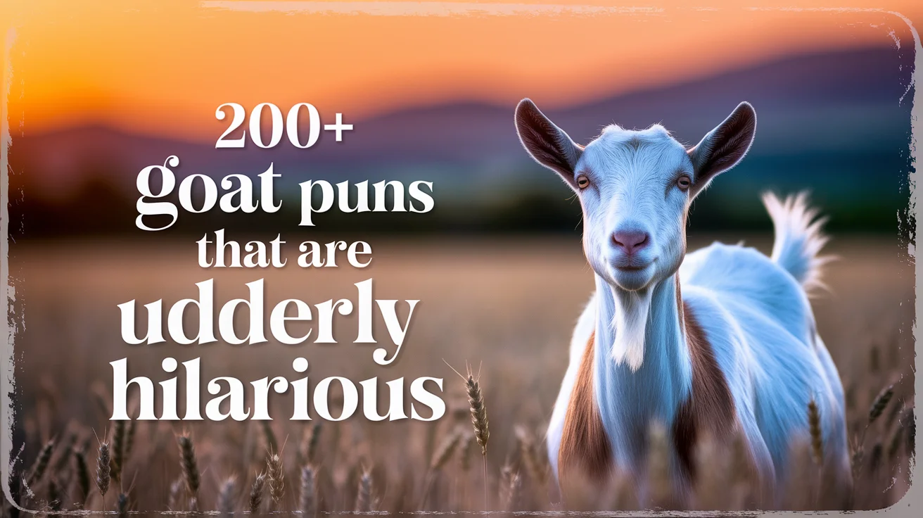 200+ Goat Puns That Are Udderly Hilarious