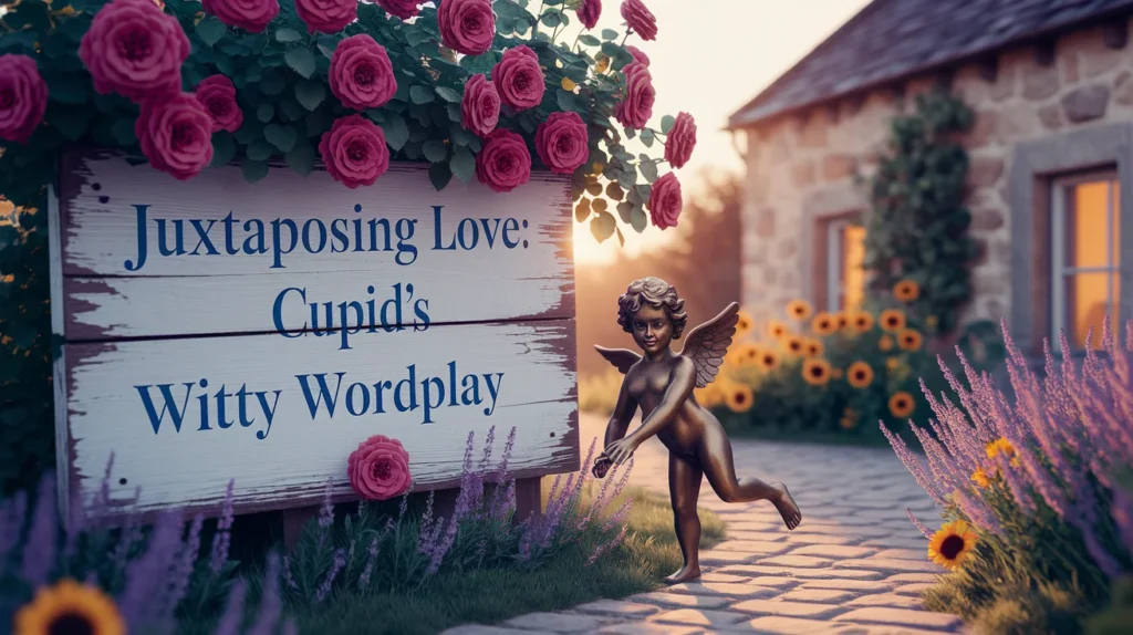 Juxtaposing Love: Cupid’s Witty Wordplay