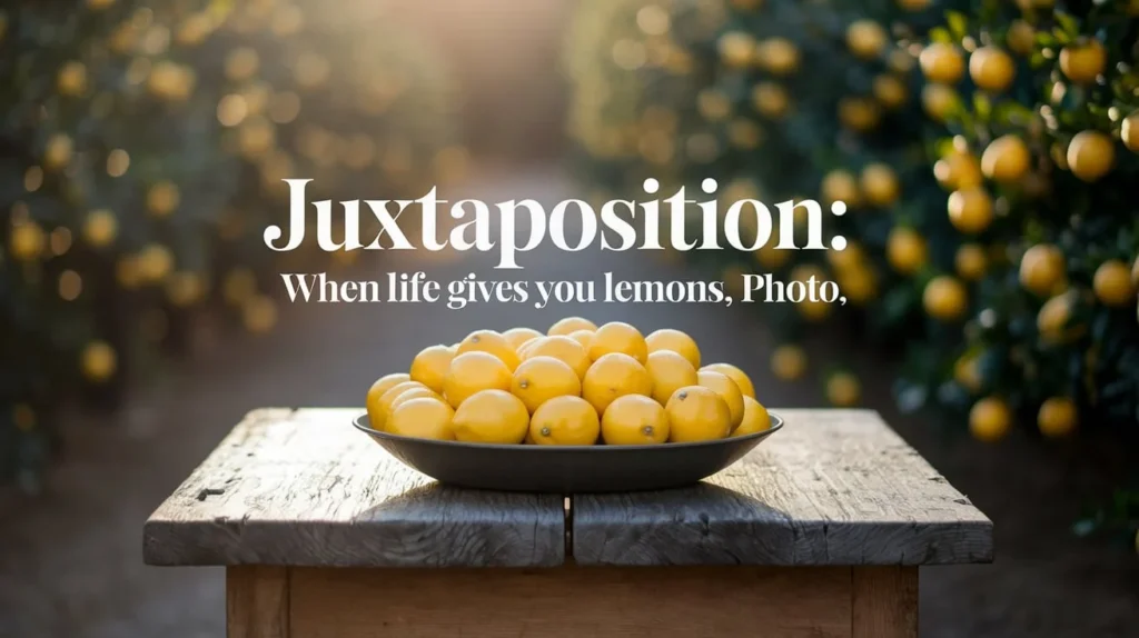 Juxtaposition: When Life Gives You Lemons, 