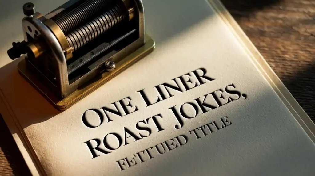 One Liner Roast Jokes