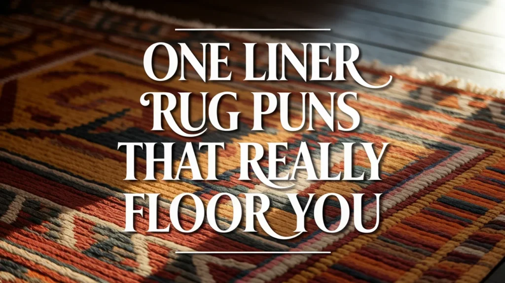 One liner rug puns that really floor you