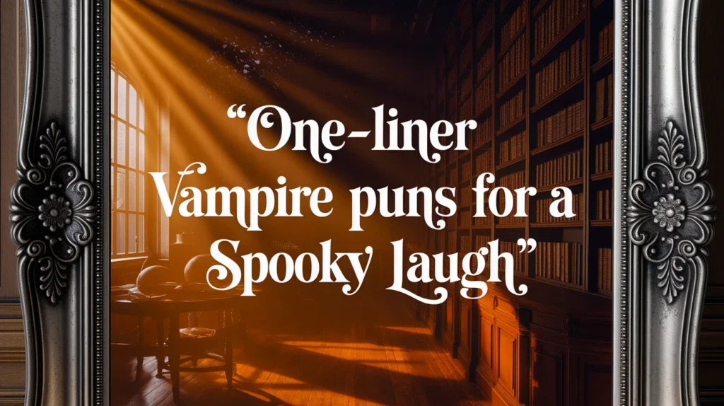 One-Liner Vampire Puns for a Spooky Laugh