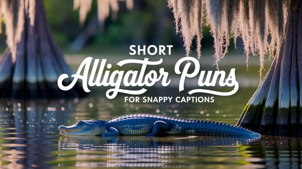 Short alligator puns for snappy captions