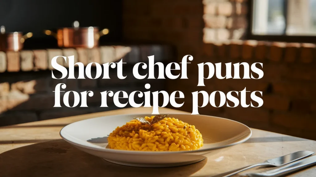 short chef puns for recipe posts