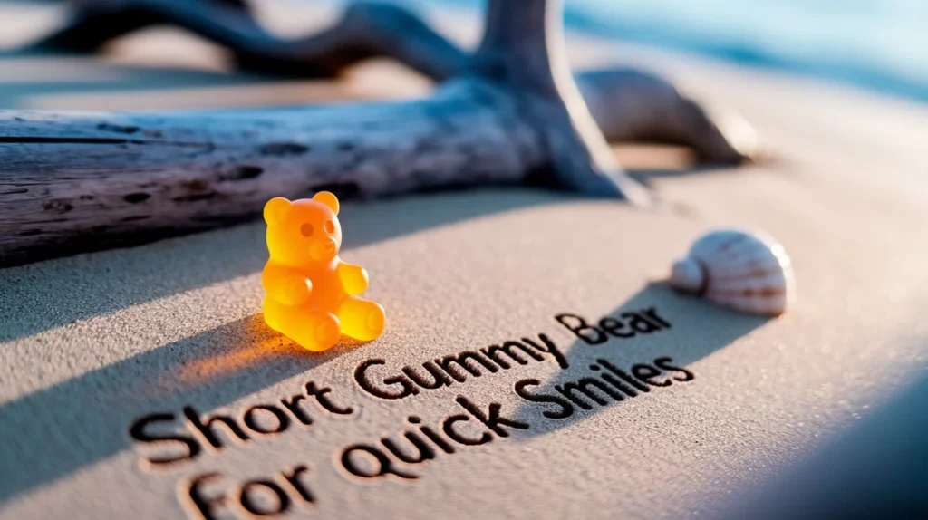 Short gummy bear puns for quick smiles