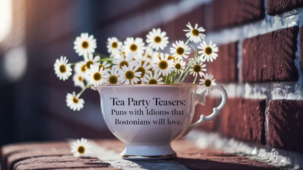 Tea Party Teasers: Puns with Idioms that Bostonians Will Love
