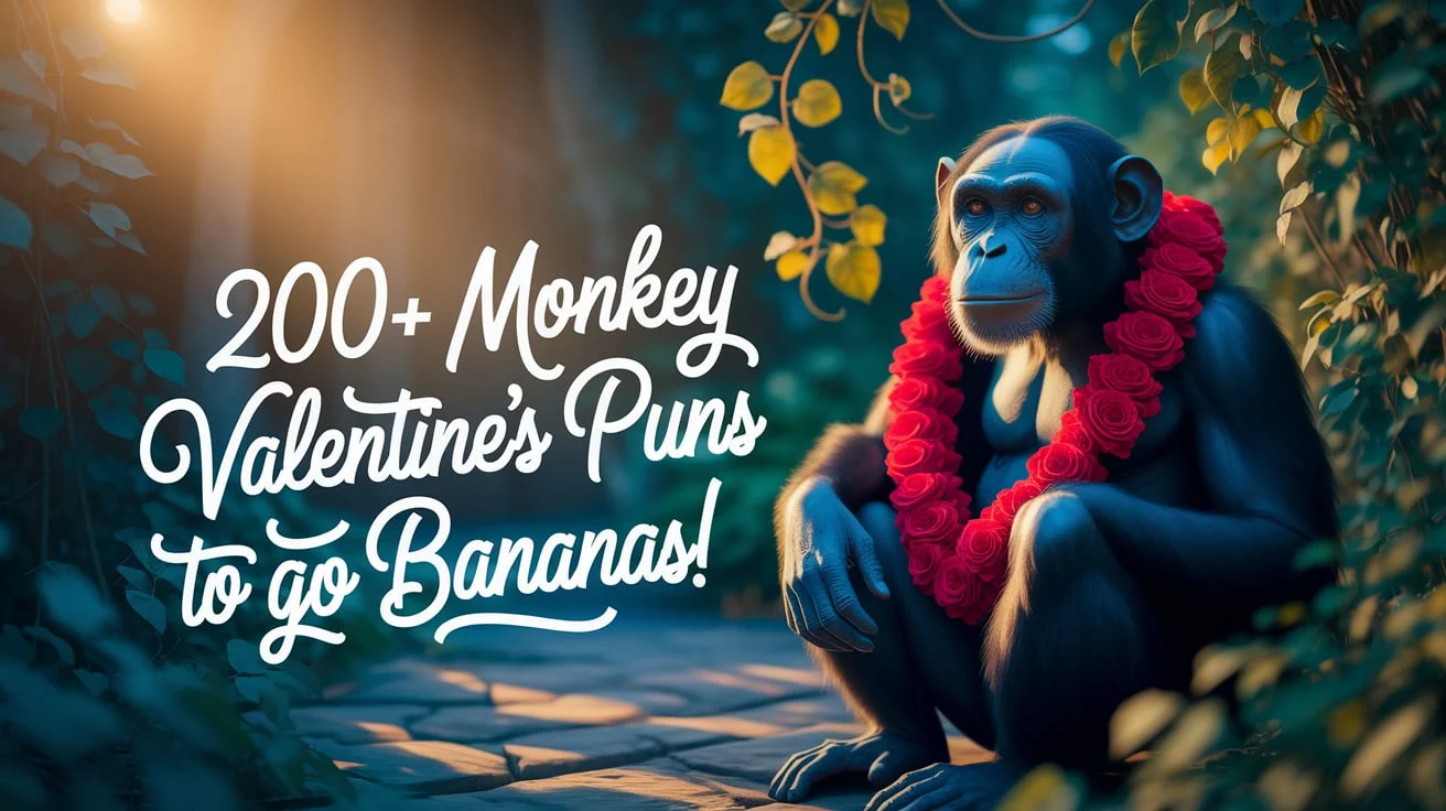 200+ Monkey Valentine’s Puns to Go Bananas!
