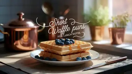 Short waffle puns for lunch notes 🥪