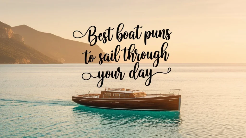 Best boat puns to sail through your day