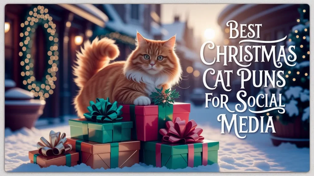 Best Christmas Cat Puns for Social Media