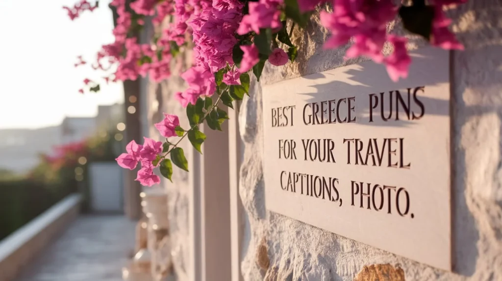 Best Greece puns for your travel captions