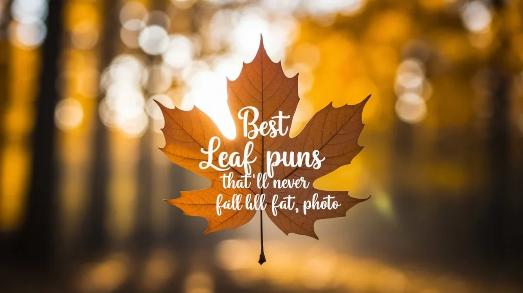 Best leaf puns that’ll never fall flat