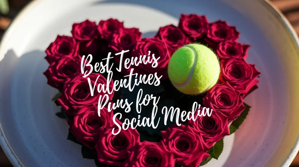 Best Tennis Valentines Puns for Social Media