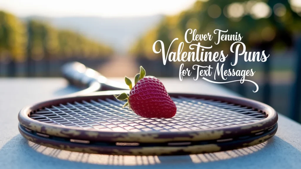 Clever Tennis Valentines Puns for Text Messages