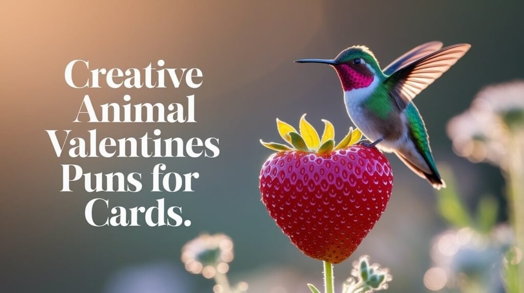 Creative animal valentines puns for cards