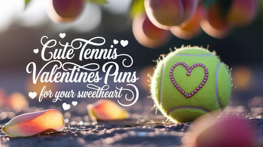 Cute Tennis Valentines Puns for Your Sweetheart