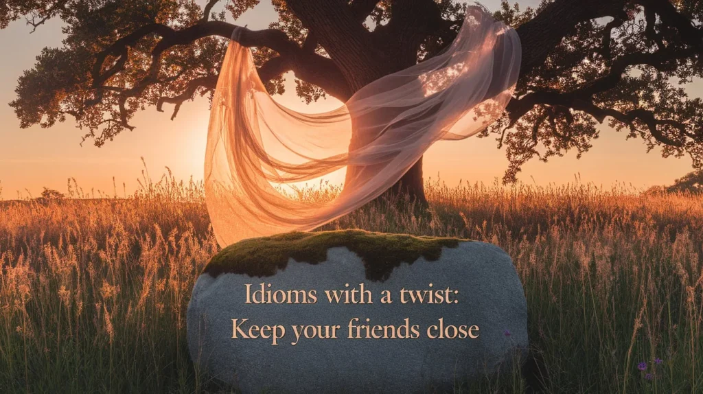 Idioms with a Twist: Keep Your Friends Close 
