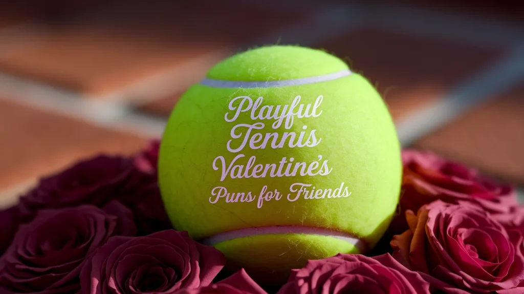 Playful Tennis Valentines Puns for Friends