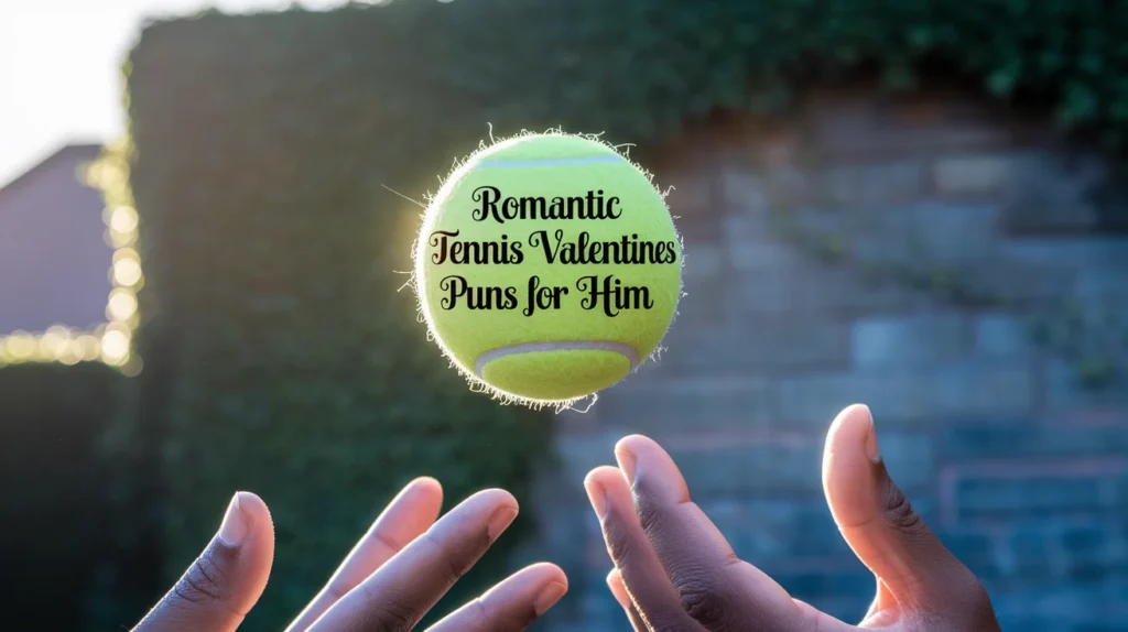 Romantic Tennis Valentines Puns for Him