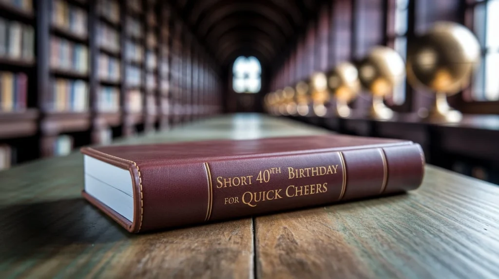 Short 40th Birthday Puns for Quick Cheers
